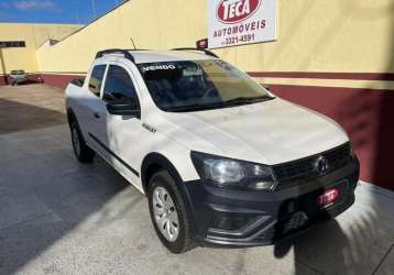 VW - Volkswagen Saveiro Cross 1.6 16v C.D. Branca 2021 - Campo Grande