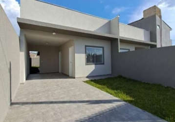 Excelentes Sobrados Novos com 3 dormitórios a venda, 107 m² por  R$665.000,00, localizados no bairro Cidade Jardim, São José dos Pinhais/PR  - Haas Imóveis