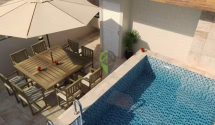 Casas em villagio , 2 suítes ,115m², são 9 unidades , entrega com piscina, portões automatizados, ch