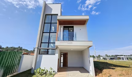 Casa em condomínio fechado com 3 quartos à venda na Rua Irma Schreiner Maran, 475, Santa Cândida, Curitiba, 183 m2 por R$ 950.000