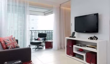 Apartamento com 1 dormitório para alugar, 50 m² por R$ 7.584,87/mês - Edifício Alpha Park - Barueri/SP