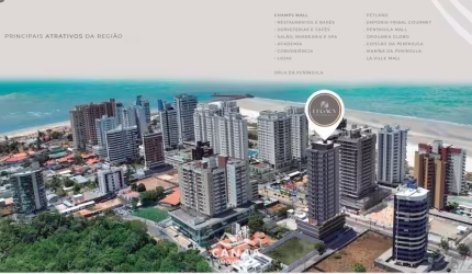 Apartamentos de Alto Padrão à Venda em Ponta D'areia, Ed. Legacy - 4 suítes