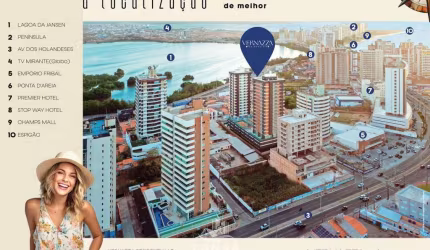 Apartamentos Venda na Ponta D'Areia - Ed Vernazza  - 3 quartos - 90m² - Nascente