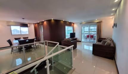 TÁ 1 QUADRA DO MAR E TÁ TOP!! COBERTURA DUPLEX MOBILIADA COM 3 SUÍTE E 3 VAGAS * TUPI
