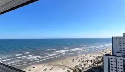 EMPRENDIMENTO FRENTE MAR, SACADA COM UMA BELA VISTA , ANDAR ALTO , MOBILIADO.