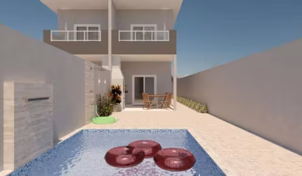 Sobrado com 2 dorms, Suarão, Itanhaém - R$ 399 mil, Cod: 70508445