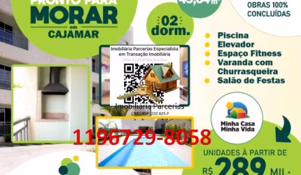 Apartamentos 2 Dormitórios 49,64m2 Varanda Gourmet a carvão 1Vaga !