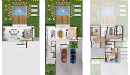 Casa em condomínio fechado com 3 quartos à venda na Rita Zanotto Marchion, 350, Sousas, Campinas, 221 m2 por R$ 2.496.765