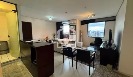 Flat mobiliado para locação, Itaim Bibi, 1 Suíte, 2 Vagas, R$ 10.185,00 (Pacote) - São Paulo, SP