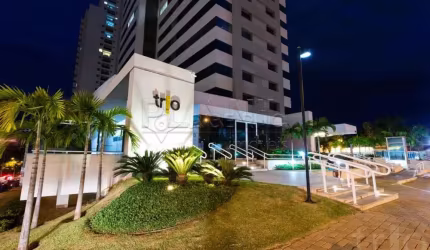 Apartamento mobiliado 1 suíte para locação no Trio Home
