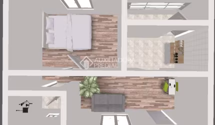 Apartamento com 1 quarto à venda na Rua Carmelita Grippi, 510, Rubem Berta, Porto Alegre, 39 m2 por R$ 82.000