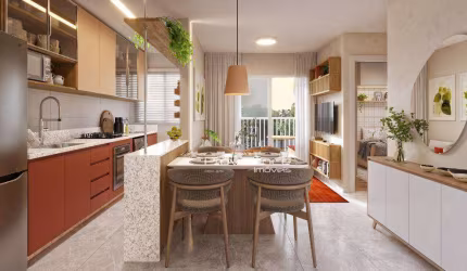 Apartamento com 2 dormitórios à venda, 43 m² por R$ 212.900,00 - Floresta - Cascavel/PR