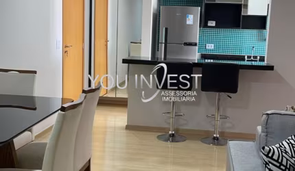 Belissimo Apartamento para locação Mobiliado e Decorado proximo ao Shopping Aurora com 2 Quartos.