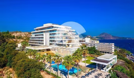 Cobertura em hotel com vista panorâmica mar no Gragoatá, com vaga própria e lazer! R$920mil - Niterói/RJ