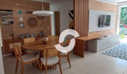 Apartamento lindo 4 dormitórios mobiliado, venda por R$ 1.950.000 - Camboinhas - Niterói/RJ