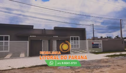 Casa Padrão 3 Quartos (sendo 1 suíte) com piscina em Gaivotas-Matinhos (FINANCIE)