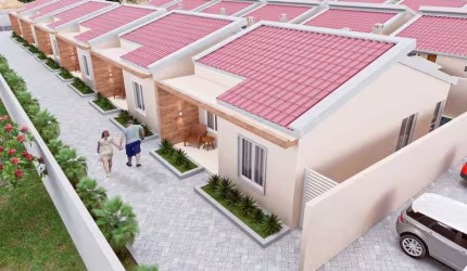 Casa com 2 dormitórios à venda por R$ 215.000 - Cidade Balneária Novo Mundo II - Conde/PB