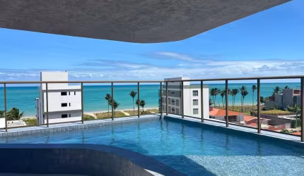 Flat com 1 dormitório à venda, 28 m² por R$ 422.700,00 - Jardim Camboinha - Cabedelo/PB