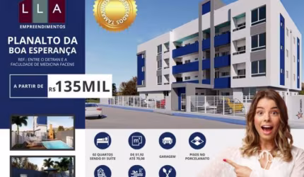 Apartamento com 2 dormitórios à venda por R$ 140.000,00 - Planalto Boa Esperança - João Pessoa/PB