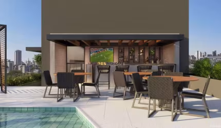 Apartamento para venda com 34m²  Batel, Curitiba - PR