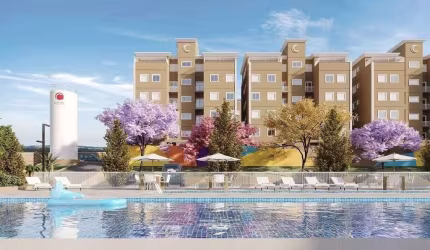 Parque das Flores | Construtora Cavazani | Construção | 42 metros | 02 dormitórios | varanda | 01 vaga
