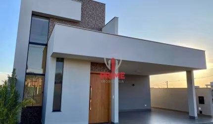 Casa à venda no Condomínio Parque Tauá- Tangará em Londrina. Com 3 suítes, sala com pé direito alto, cozinha gourmet integrada, 4 banheiros, lavabo, á