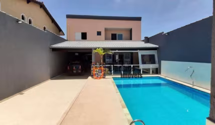 Sobrado com 5 dormitórios à venda, 340 m² por R$ 850.000,00 - Balneário Jequitibá - Itanhaém/SP