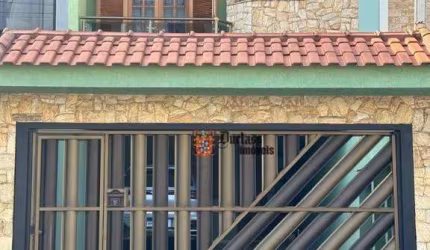 Sobrado com 3 dormitórios à venda, 195 m² por R$ 1.115.000 - Vila Camilópolis - Santo André/SP