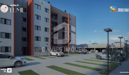 Apartamento com 2 quartos à venda na Rua Tibúrcio G. de Oliveira, Atuba, Pinhais, 44 m2 por R$ 284.900