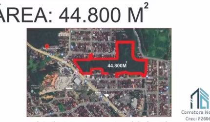 Terreno/área localizada na zona urbana, COM 44.800M, ideal para condomínios em Paranaguamirim Joinville - PR