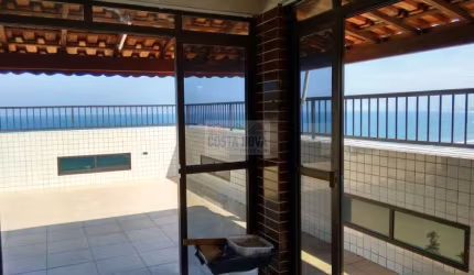 Cobertura a venda, 4 dormitórios, frente para o mar, bairro Canto do Forte