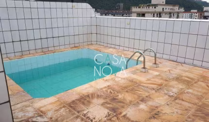 Cobertura com 3 dormitórios à venda, 260 m² por R$ 1.200.000,00 - Campo Grande - Santos/SP