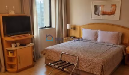 FLAT PARA LOCAÇÃO EM HIGIENOPOLIS 01 DORMITORIO 01 VAGA