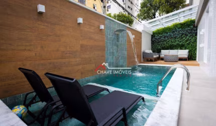 Casa nova com piscina, com 3 suítes, à venda, 175 m² por R$ 2.660.000 - Aparecida - Santos/SP