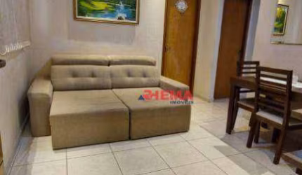 Apartamento com 2 dormitórios à venda, 59 m² por R$ 315.000,00 - Estuário - Santos/SP