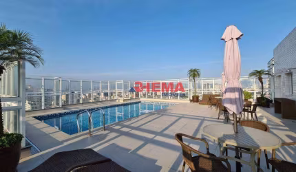 Apartamento com 1 dormitório à venda, 55 m² por R$ 852.000,00 - Aparecida - Santos/SP