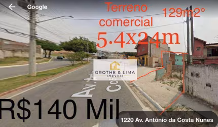 Terreno à venda, 129 m² por R$ 140.000,00 - Campos de São José - São José dos Campos/SP