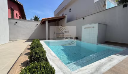 CASA SOBREPOSTA TÉRREA FRENTE MAR COM PISCINA E CHURRASQUEIRA EM ITANHAÉM!