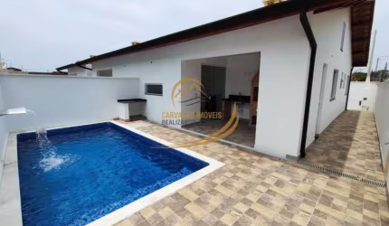 LINDA CASA NOVA PRÓXIMO AO MAR COM ESPAÇO DA LAZER COMPLETO PARA VENDA EM ITANHAÉM!
