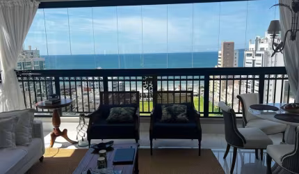 Apartamento alto padrão 4 suites 04 vagas frente vista mar panorâmica