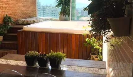 !!OPORTUNIDADE!! LINDA COBERTURA DUPLEX com 204m² ÚTEIS - 3 DORM. - 02 VAGAS - LAZER COMPLETO - por 2.199 MILHÕES - PONTA DA PRAIA - SANTOS/SP