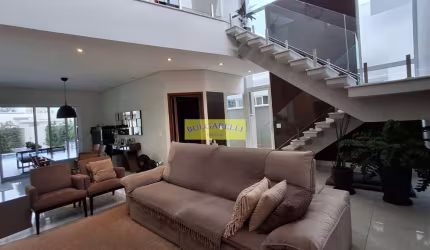 Lindo Sobrado à venda 4 Dormitorios 2 Suites , Escritorio , 5 Vagas , Condominio  Residencial Bosqu