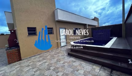 CASA NOVA 2 DORMITÓRIOS 1 SUÍTE PISCINA FINANCIAMENTO BANCÁRIO ITANHAÉM