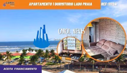 APARTAMENTO 1 DORMITORIO LADO PRAIA PLATAFORMA FINANCIAMENTO MONGAGUA