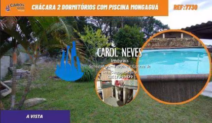 CHACARA 2 DORMITORIOS PISCINA VENDA A VISTA LOCAÇAO TEMPORADA FLORIDA MIRIM