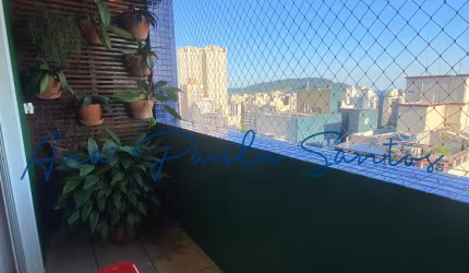 Maravilhoso Apartamento Duplex de 2 Suítes com Vista para o Mar, à venda no Boqueirão em Santos - SP