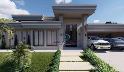 Espetacular Casa em Construção Condomínio Villagio do Engenho 4 suítes Salas integradas Gourmet Piscina 6 Vagas Jardins Projeto Diferenciado