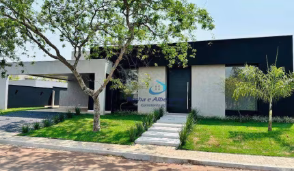 Casa Nova Térrea Condomínio Villagio do Engenho 4 suítes Salas integradas ao gourmet planejados cozinha/home pé direito duplo persianas elétricas