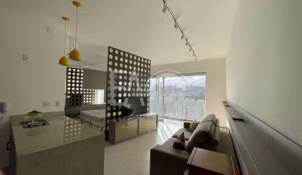 Apartamento mobiliado com vista mar para alugar em Santos/SP