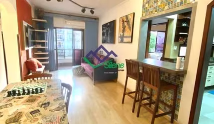 Apartamento para Venda em Santos, Ponta da Praia, 2 dormitórios, 1 suíte, 3 banheiros, 1 vaga